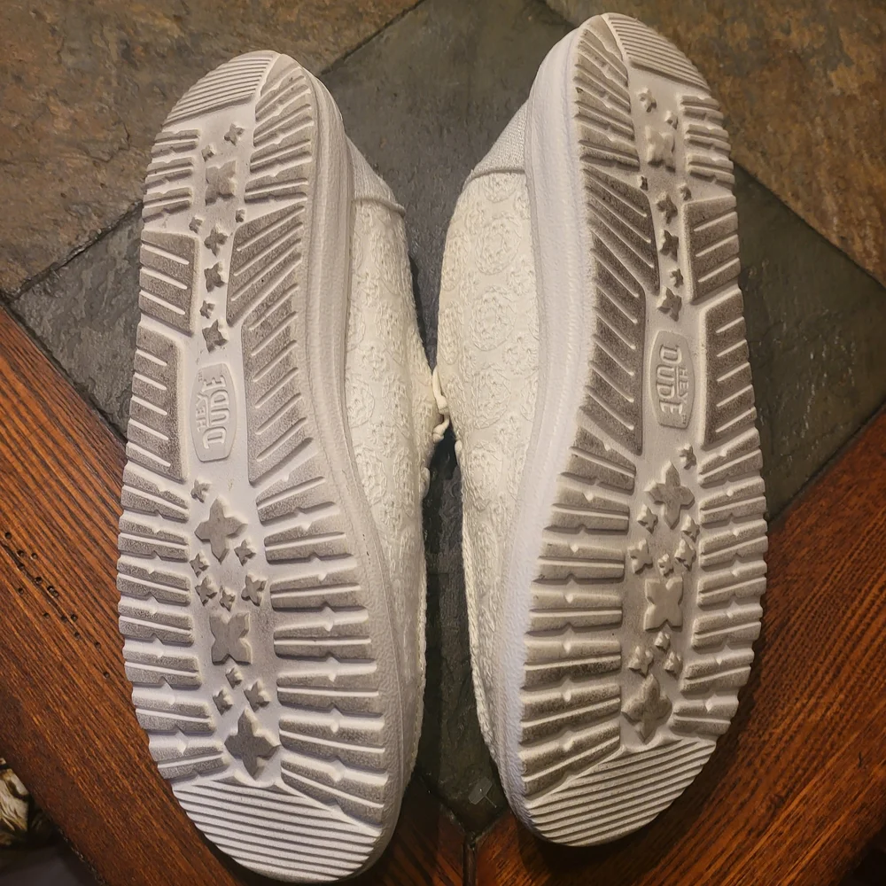 Hey Dude White Lace-Up Shoes - Picture 4 of 5